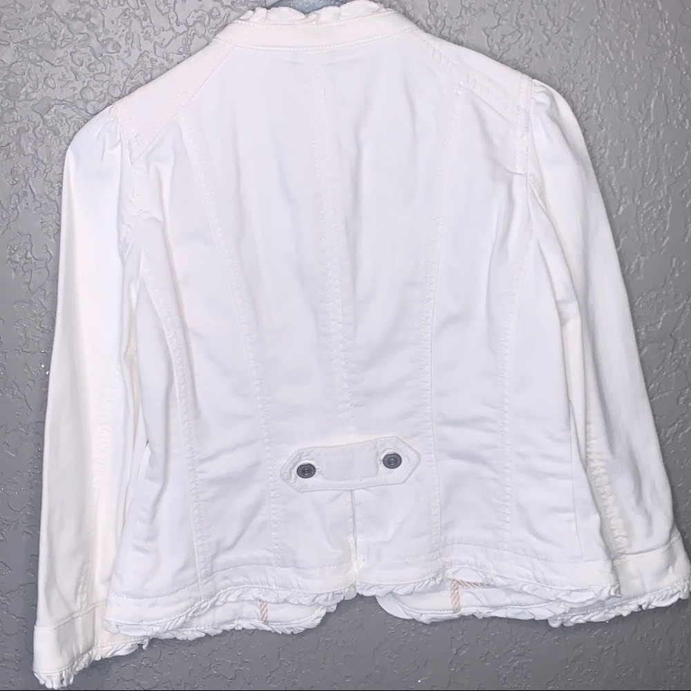 LOFT White jean Jacket